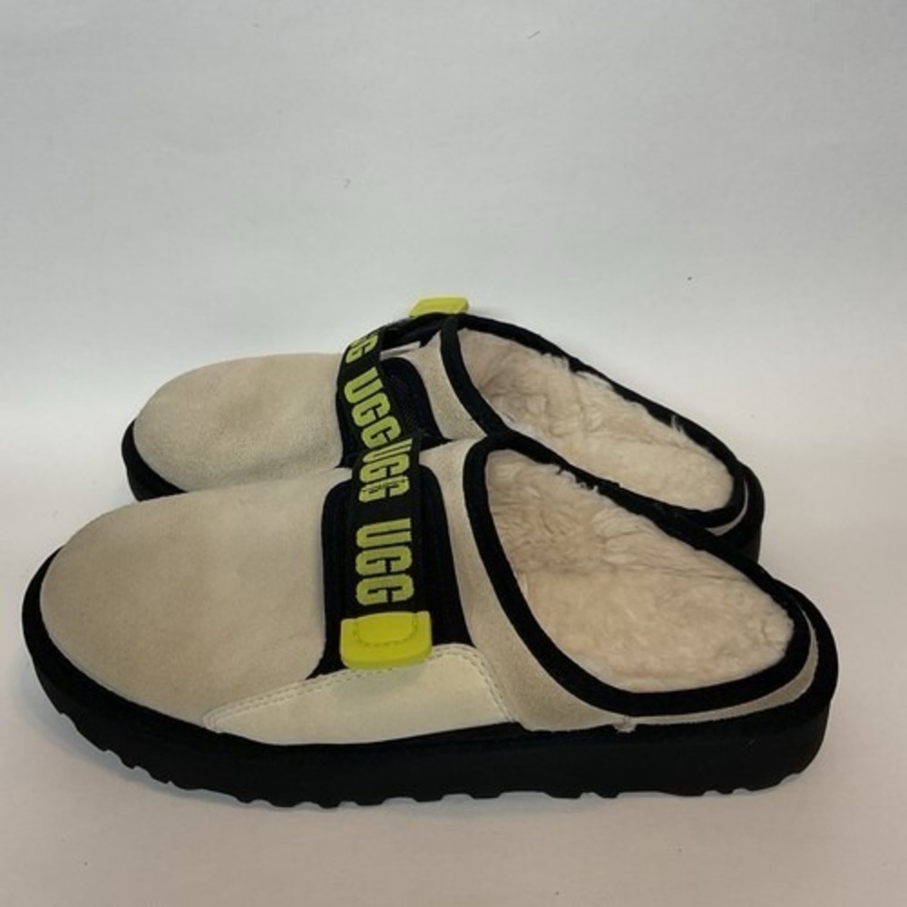 UGG Dune‎ Green/Tan Slip On Comfort Shoes Clog Sandals Men 9 Vietnam Suede